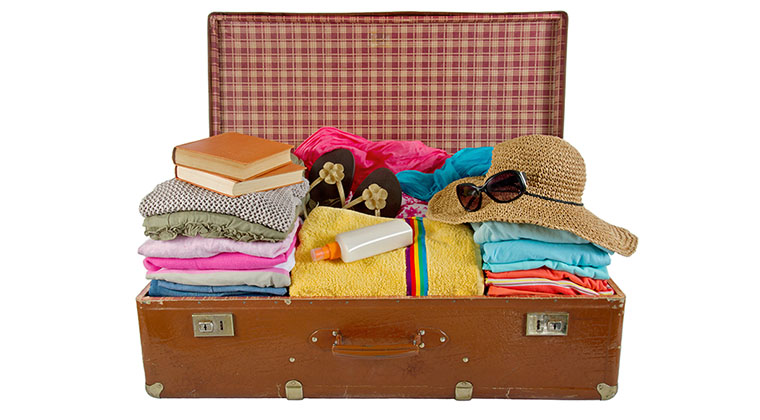 packing suitcase