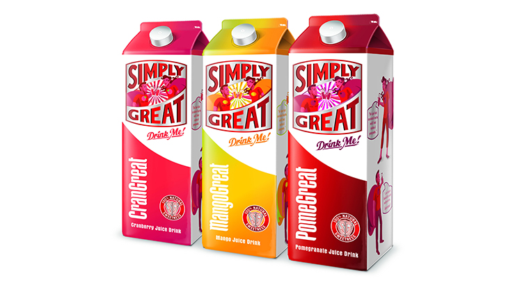 Simply Great fruit juice Range