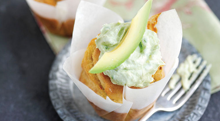 Savoury Muffin avocado recipe
