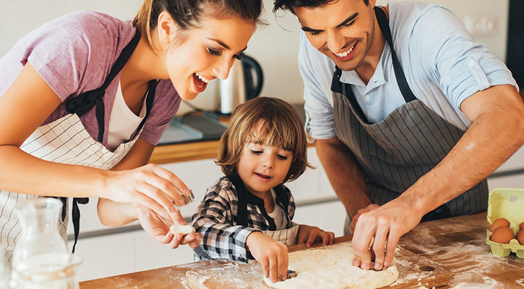 family baking