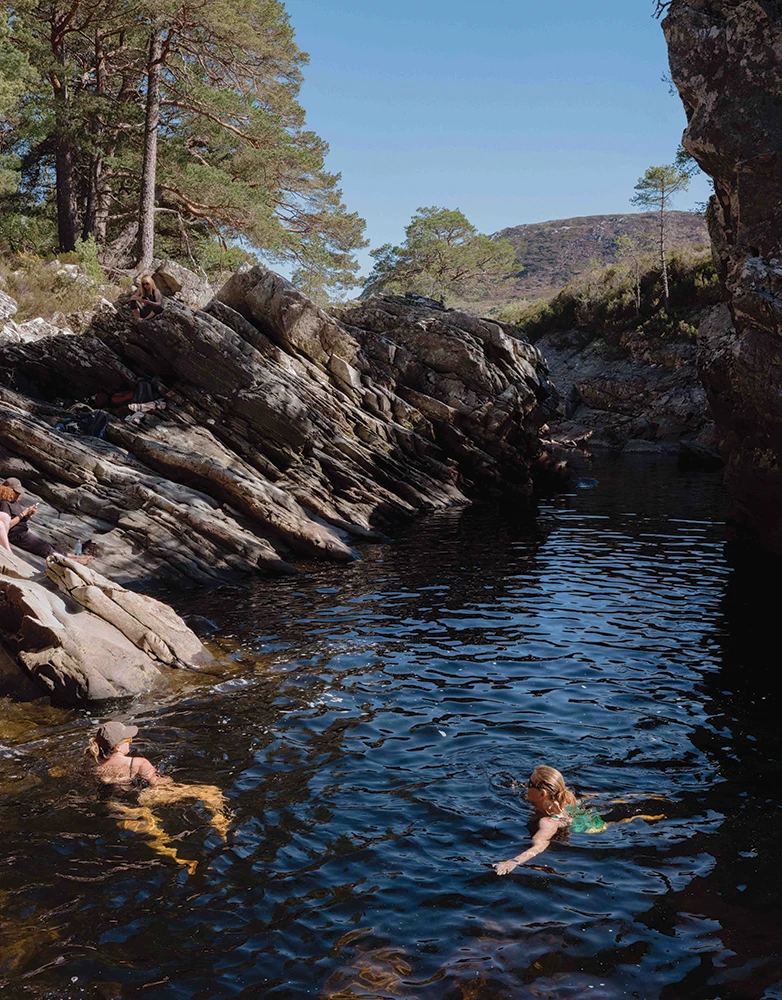 Wild Swiming at Alladale Wilderness Reserve - Photo By Rory Fuller