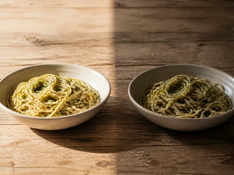 two bowls of garlic and spaghetti