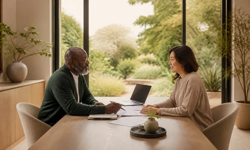 financial planning meeting