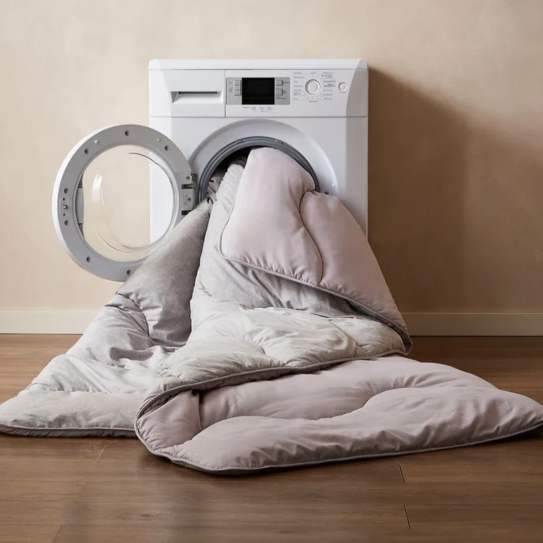 Stone grey duvet for versatility
