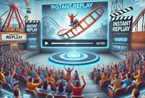 An image illustrating the concept of enhancing guest experiences and retention through instant replay technology