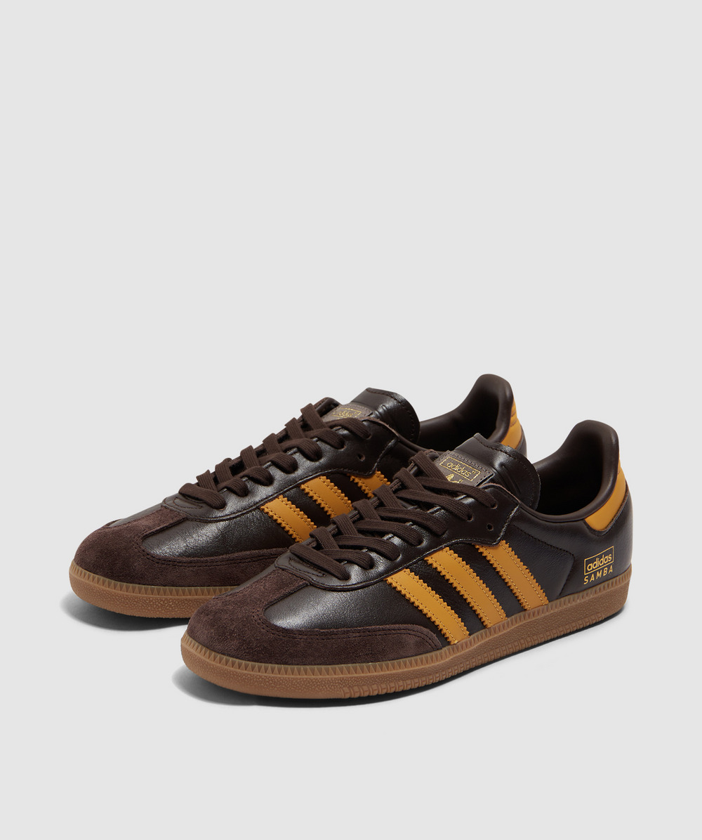 adidas gazelle silver green womens ✓ Adidas Samba OG Dark Brown Yellow (IG6174)