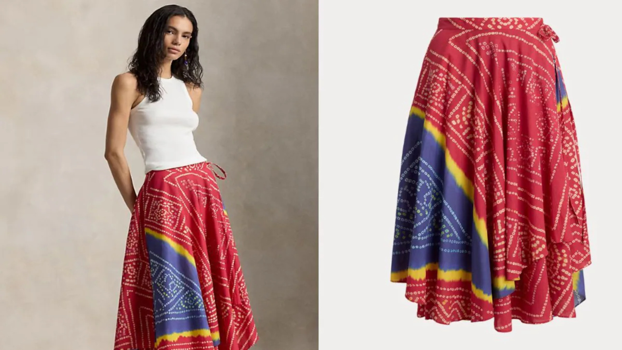 After The Jhumka Row, Ralph Lauren Sparks Fresh Backlash Over Rs 44,800 Bandhani Skirt