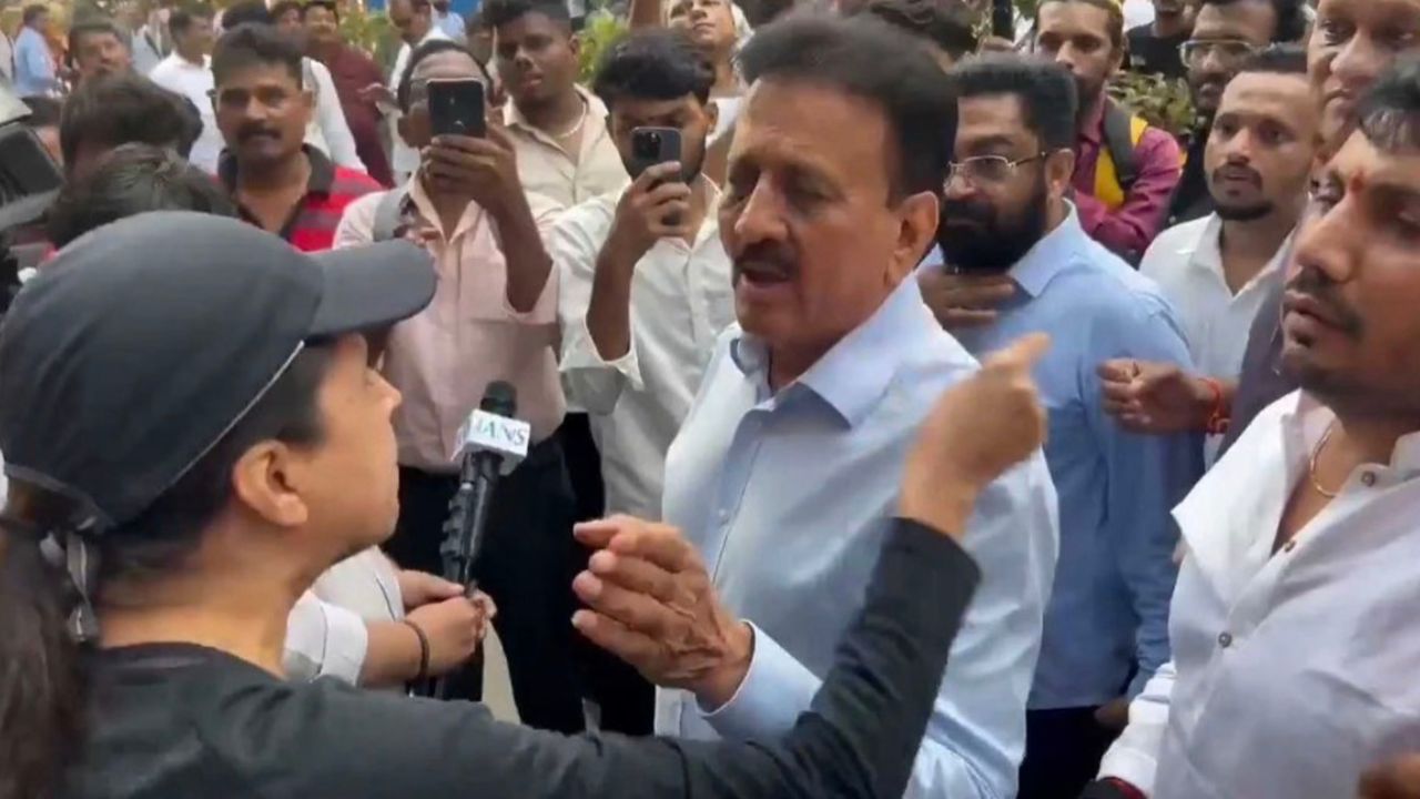 Woman confronts Maharashtra BJP minister over Worli traffic jam during protest, video sparks outrage