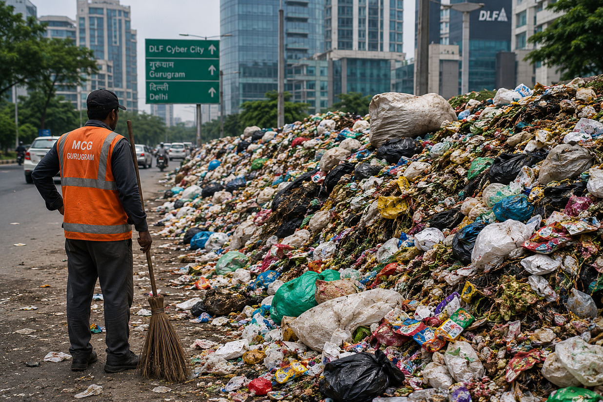Gurugram sanitation crisis deepens as workers’ strike enters Day 9