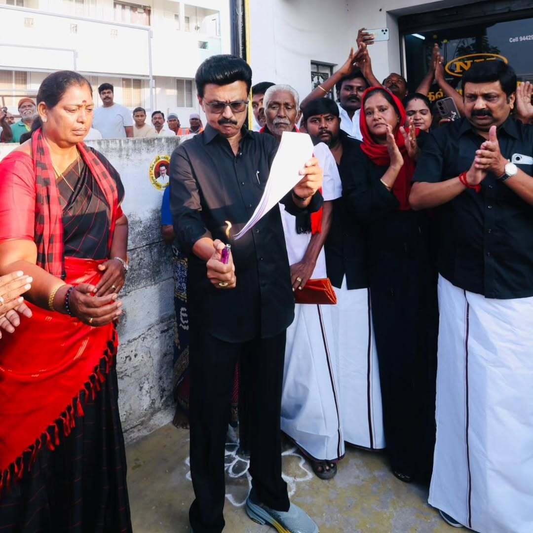 Delimitation bill: Stalin burns copy, calls it 'black law' in TN row grows