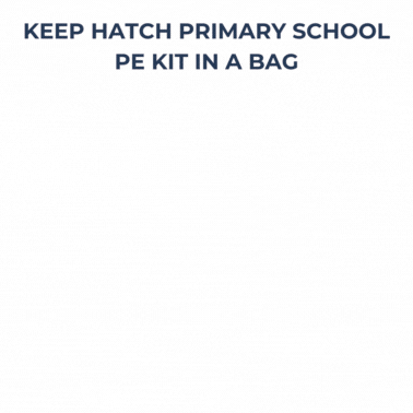 Keep Hatch Primary School PE Kit In A Bag