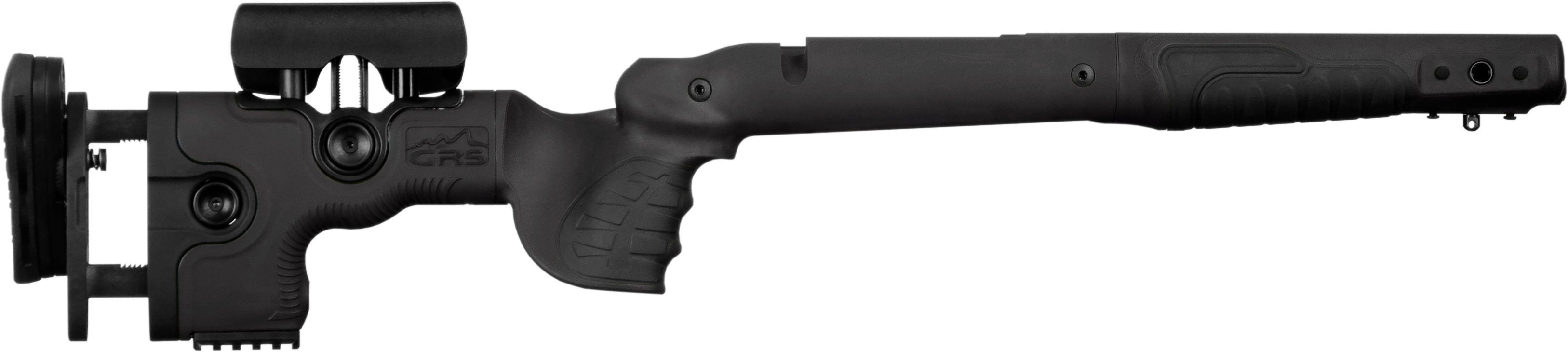Smart design, many adjustment features, integrated Picatinny Rail mounting systems. GRS Bifrost is the ultimate adjustable rifle stock.