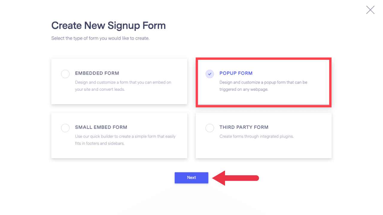 Popup Form