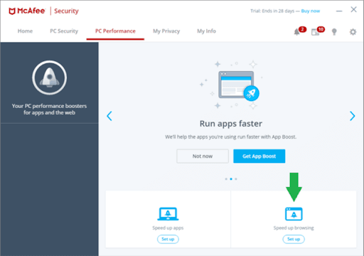 McAfee App Boost