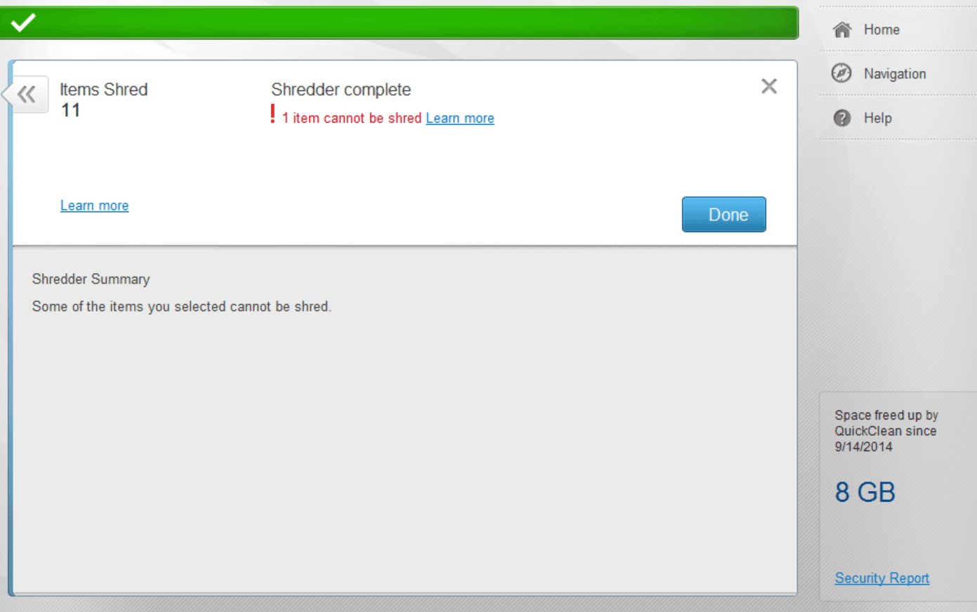 McAfee Shredder
