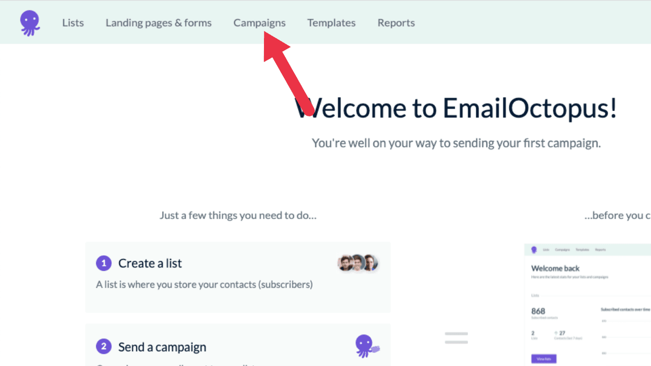 Email Octopus Automated Campaigns