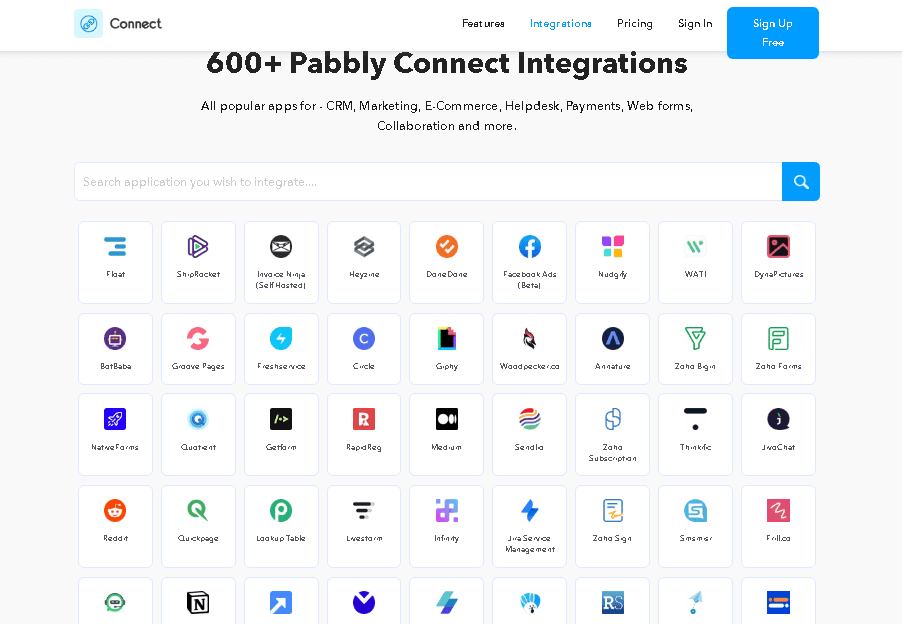 Pabbly Integrations