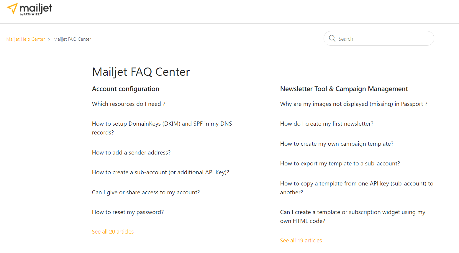 Mailjet Customer Support