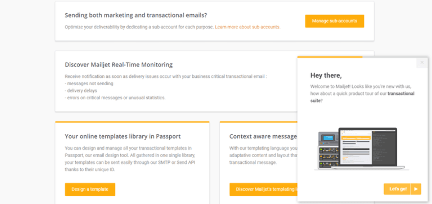 Mailjet Ease of Use