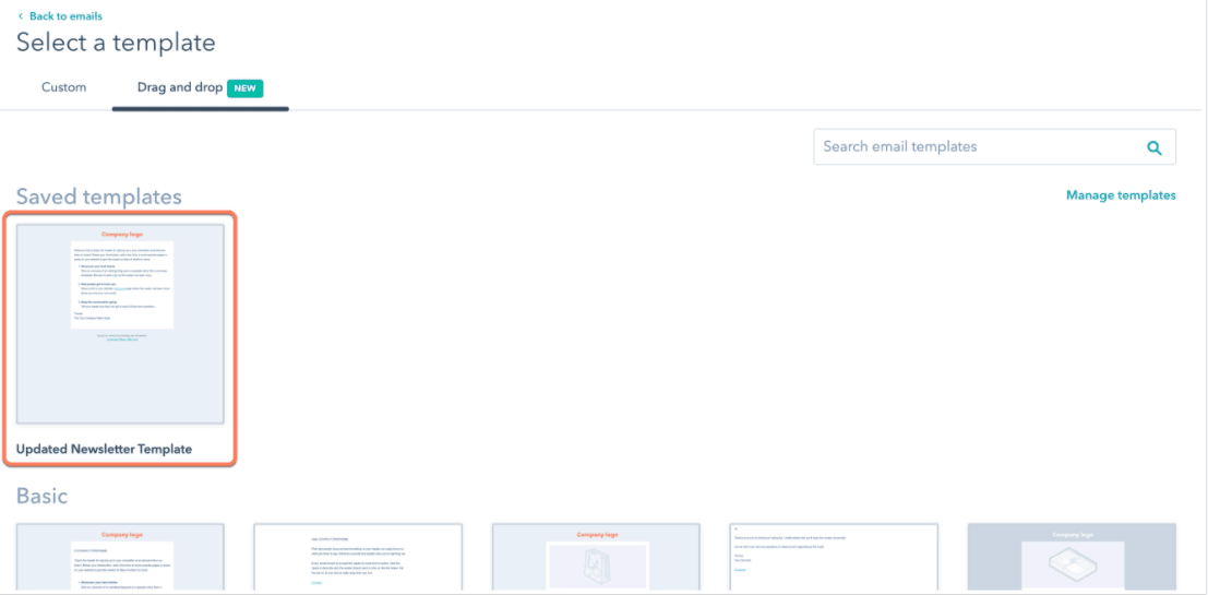 HubSpot Email Templates