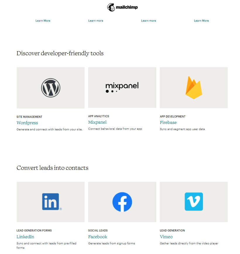 Mailchimp Integrations