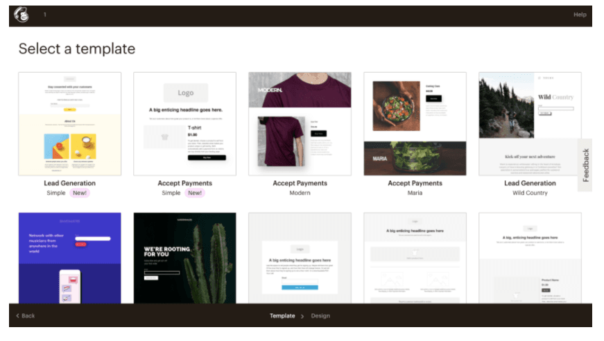 Mailchimp Landing Pages