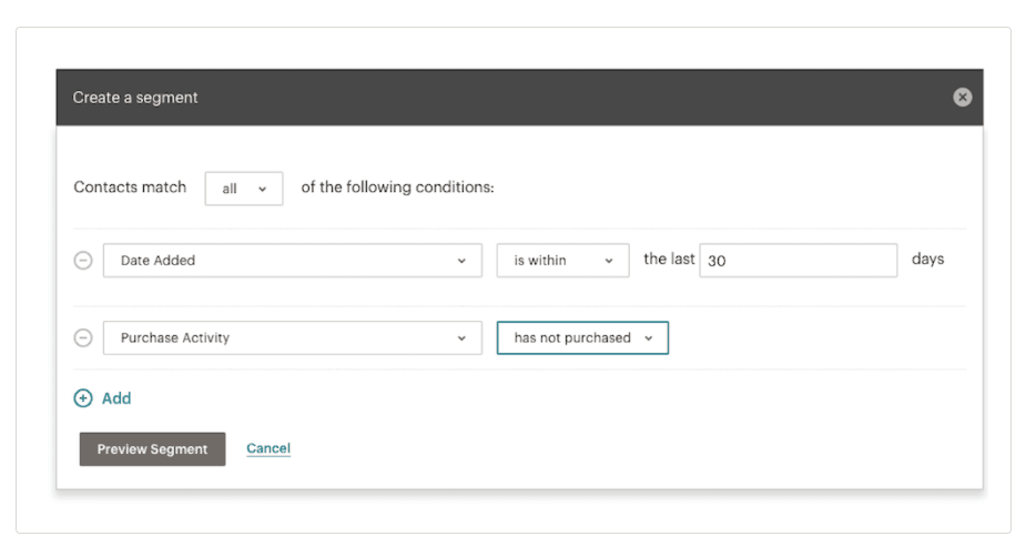 MailChimp Segmentation