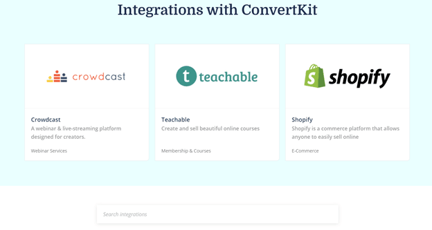 ConvertKit Integrations