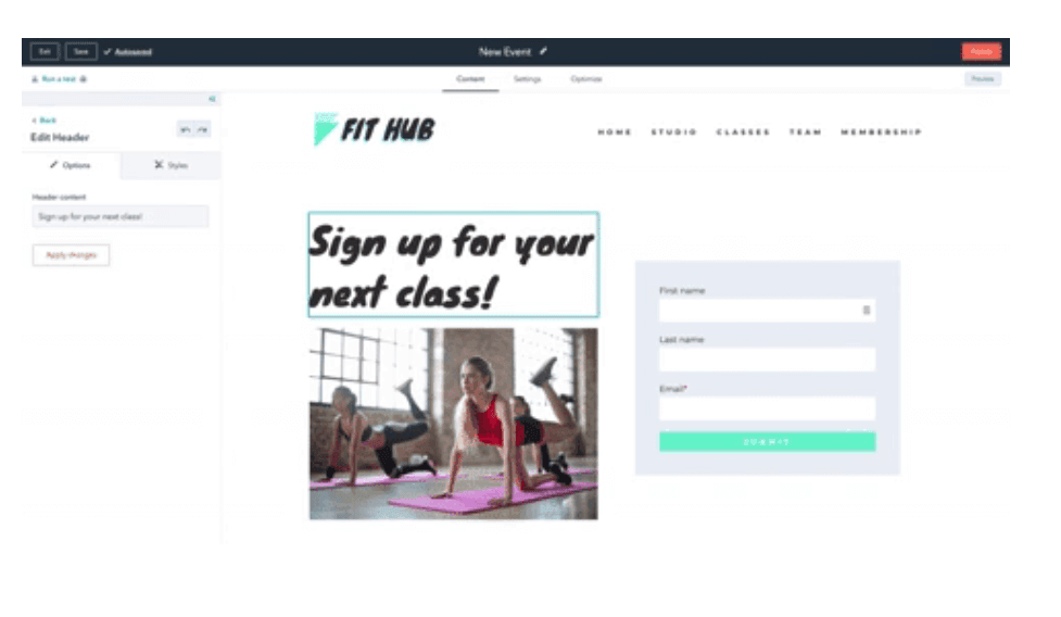 HubSpot Landing Pages