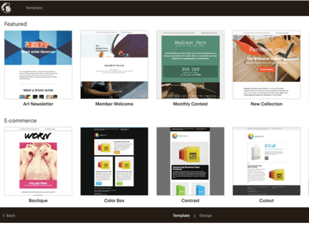 Mailchimp Email Design Options