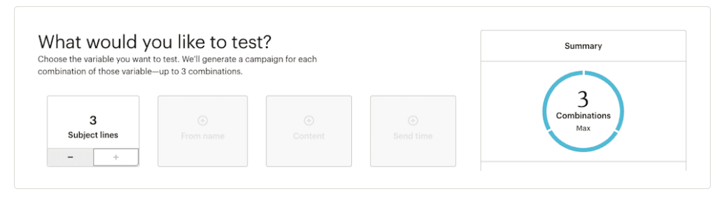 Mailchimp Split Testing