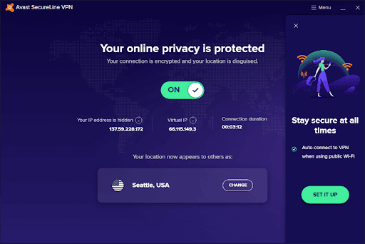 Avast Secureline VPN