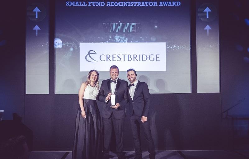 Mike Newton collects Fund Admin of the Year Award at The Drawdown Awards 2018
