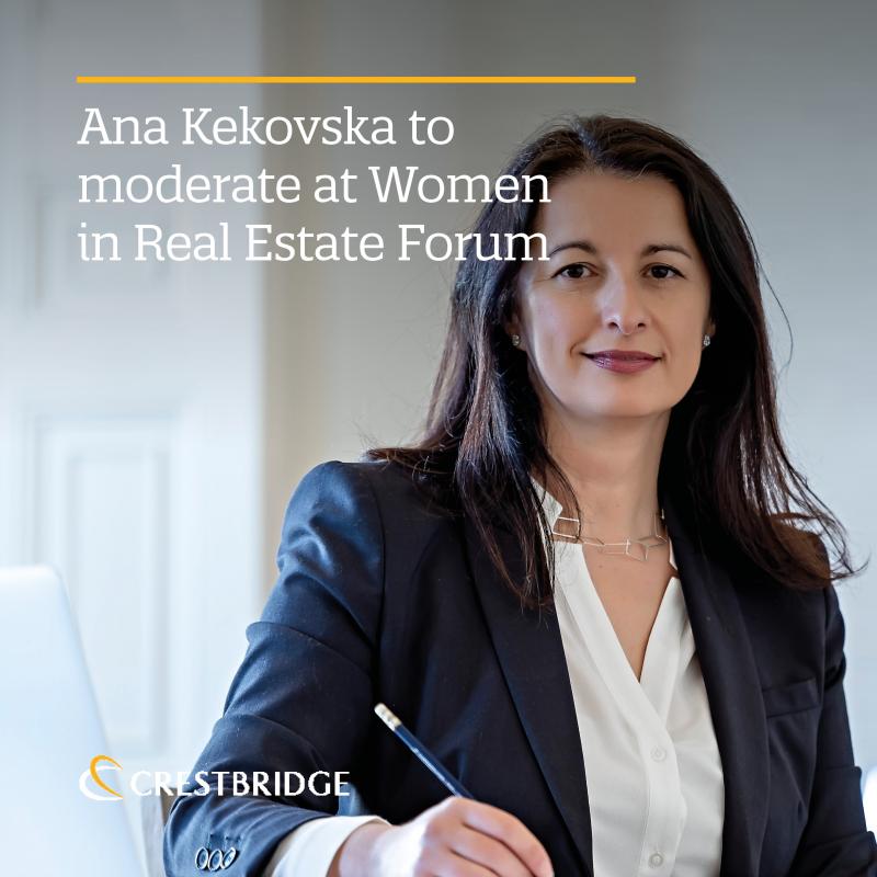 Ana Kekovska to moderate at Women in Real Estate Forum