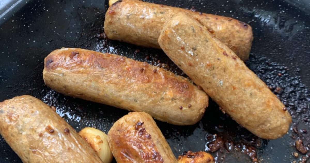 Sticky Mustard Sausages | Crucials Sauce