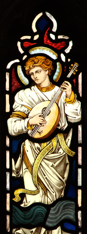 Brampton, angel playing lute