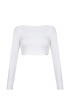 QUINN LONG SLEEVE CROP TOP by Stratum on curated-crowd.com