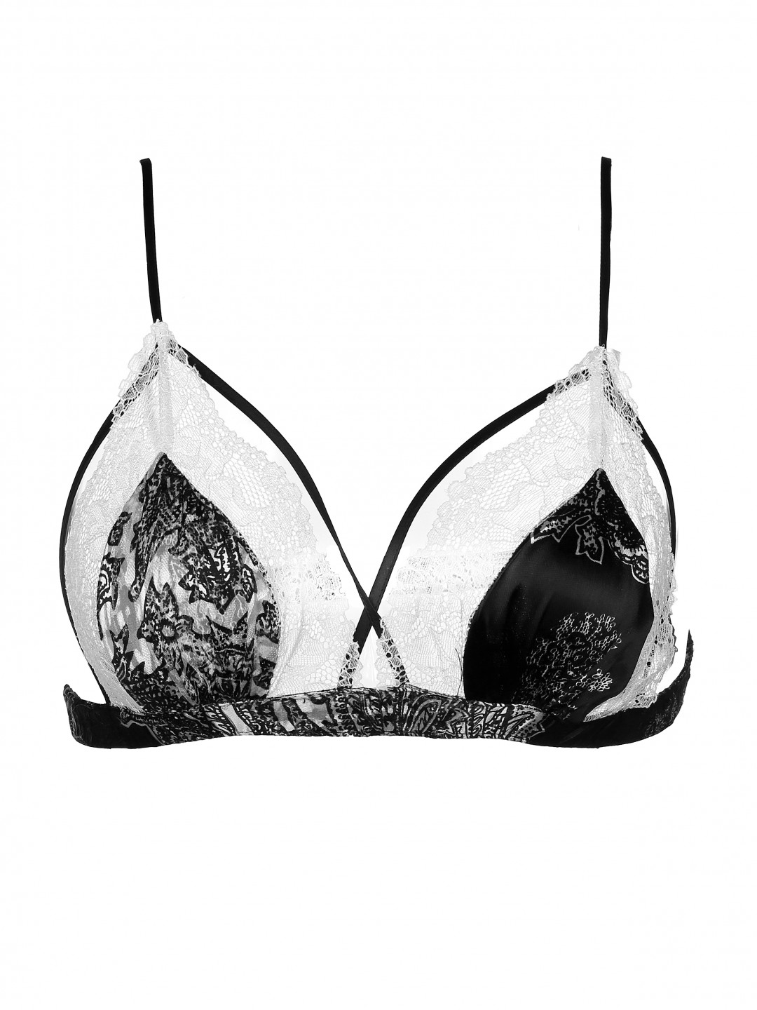 Silk & Lace Bralette by  on curated-crowd.com