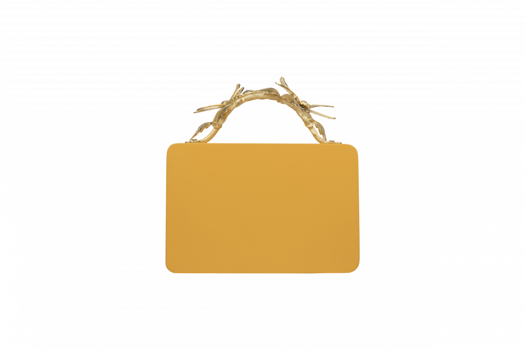Triangle Yellow Grasshopper clutch by  on curated-crowd.com