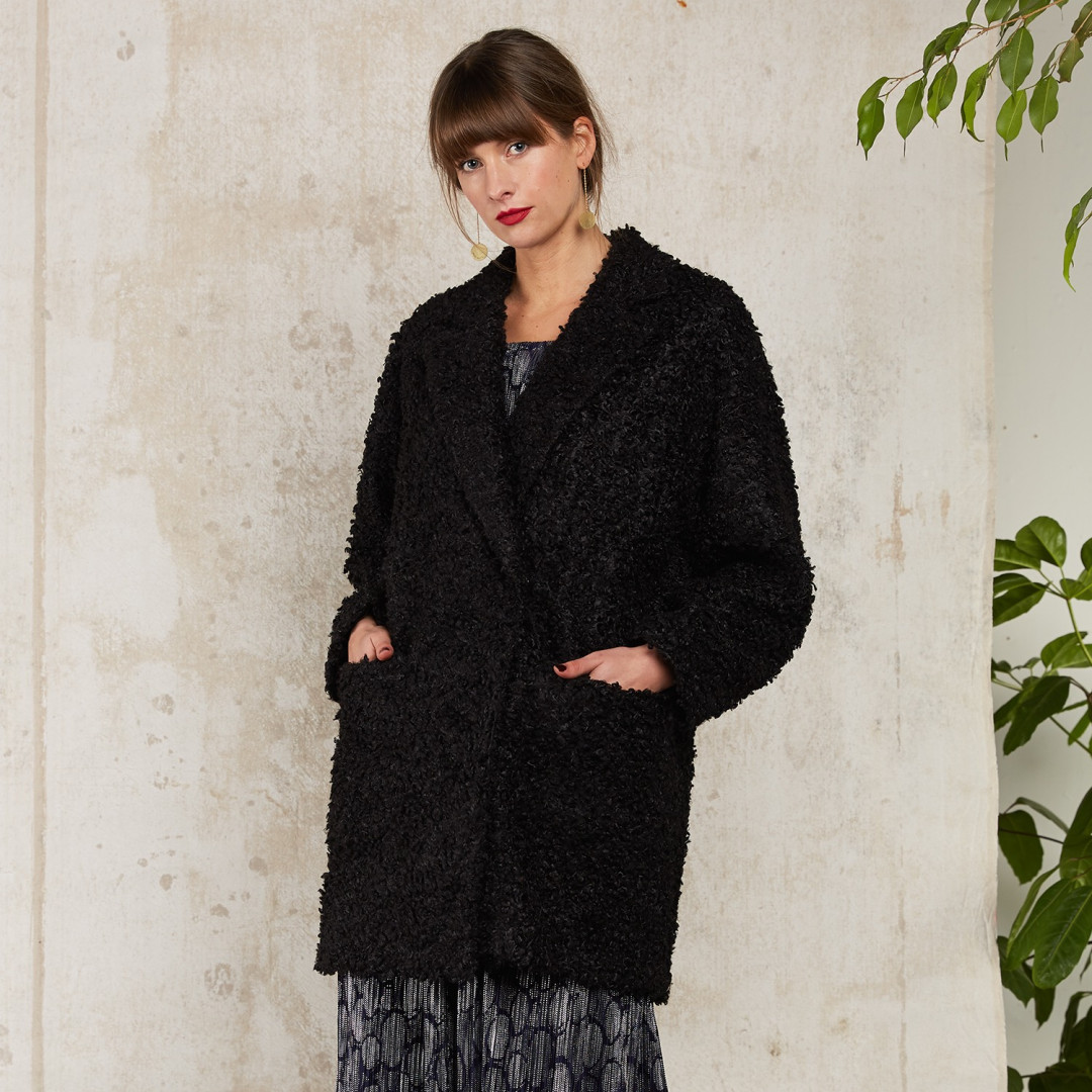 Olivia Oversized Wool Blend Coat by  on curated-crowd.com