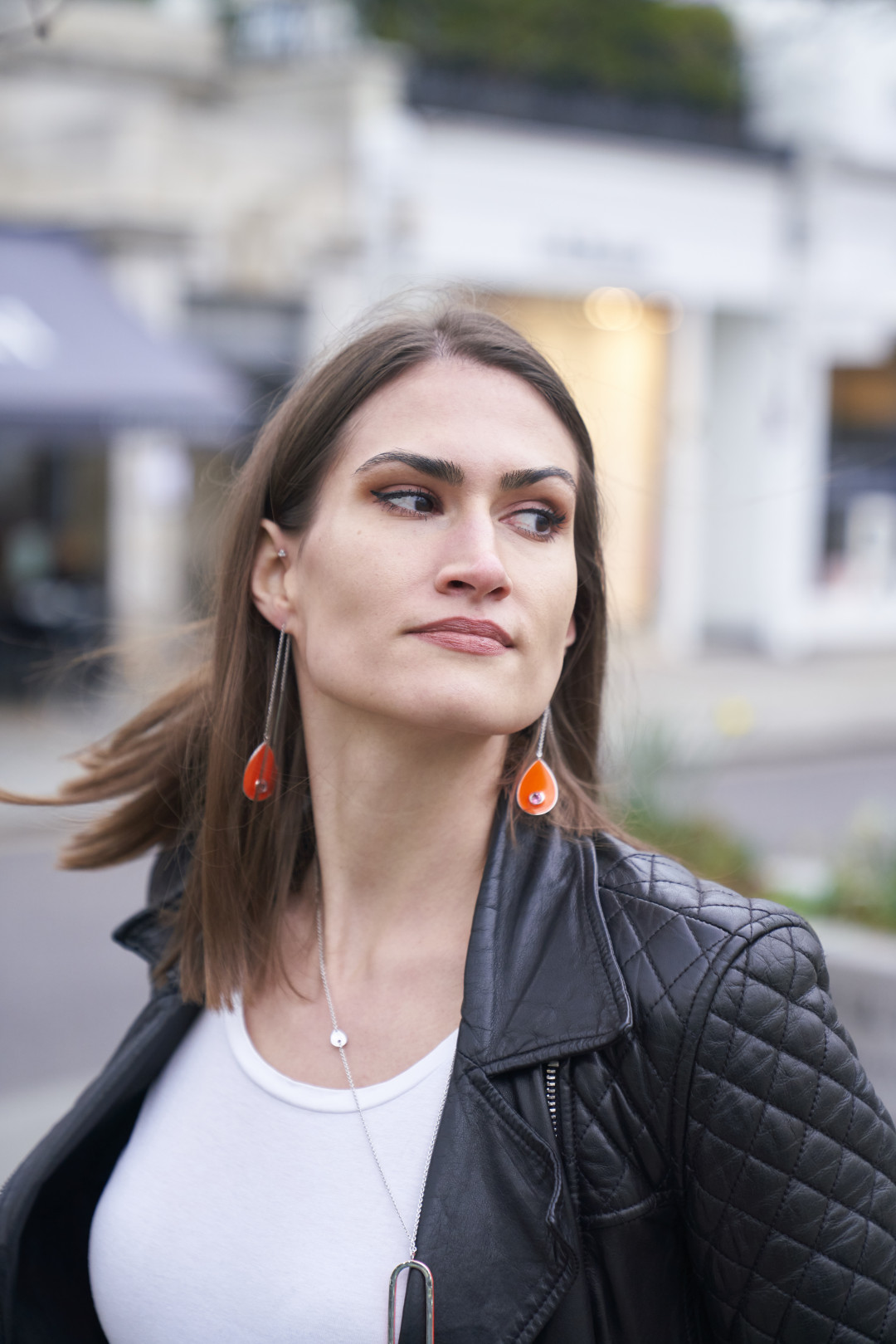 Quill Threader Earrings Marigold by  on curated-crowd.com