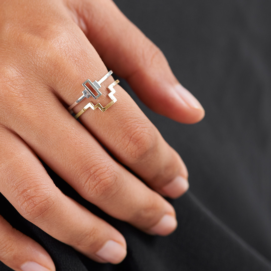 Line Ring by The Straits Finery on curated-crowd.com