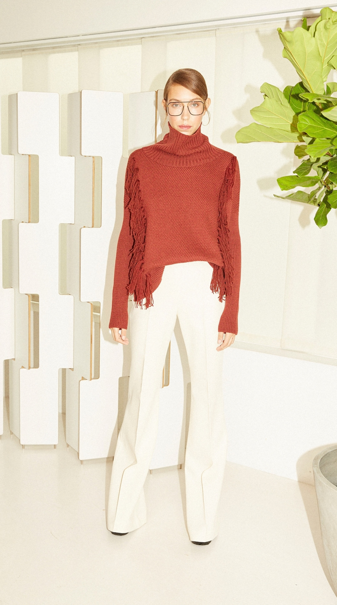Margot Trouser - Cream by  on curated-crowd.com