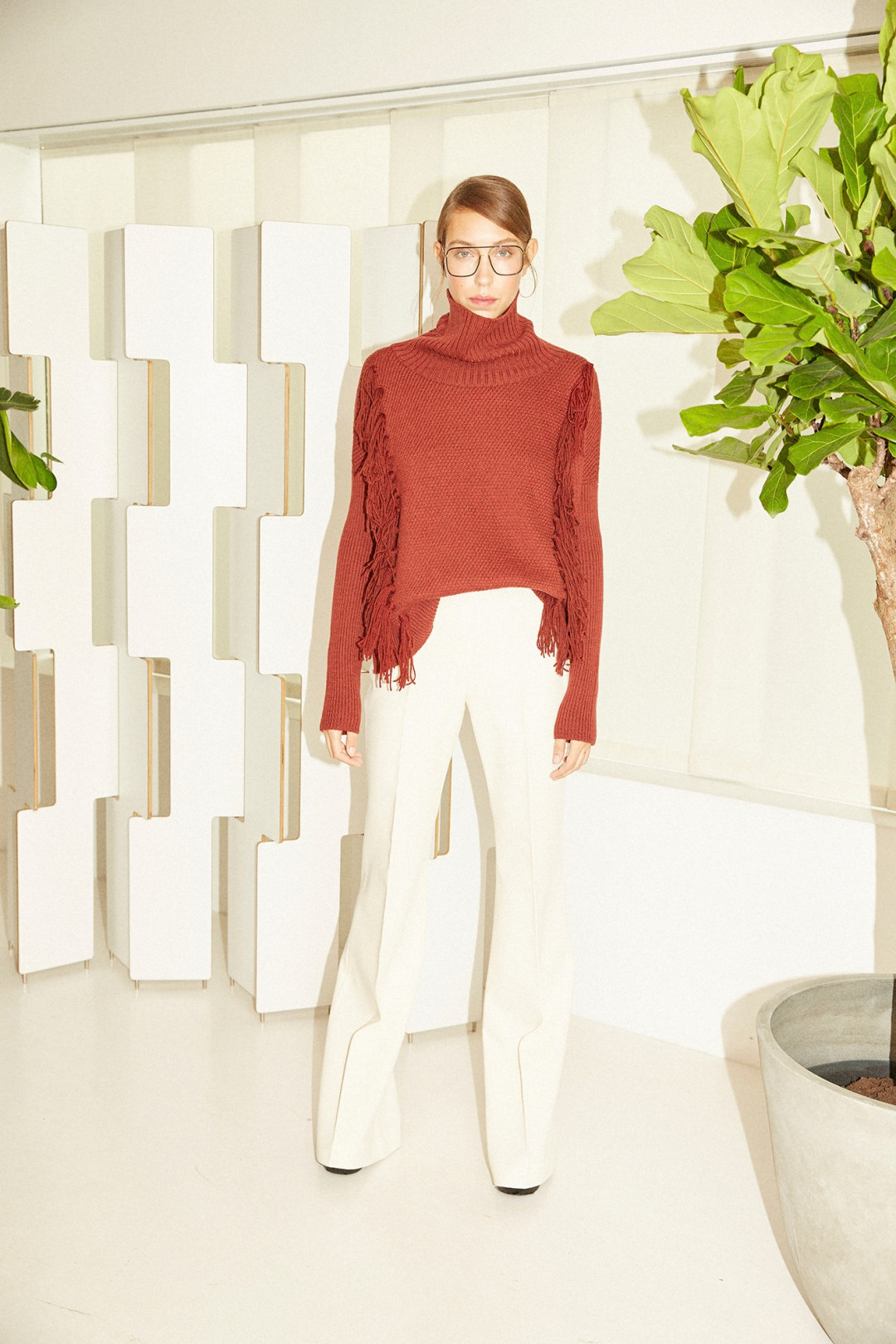 Margot Trouser - Cream by  on curated-crowd.com