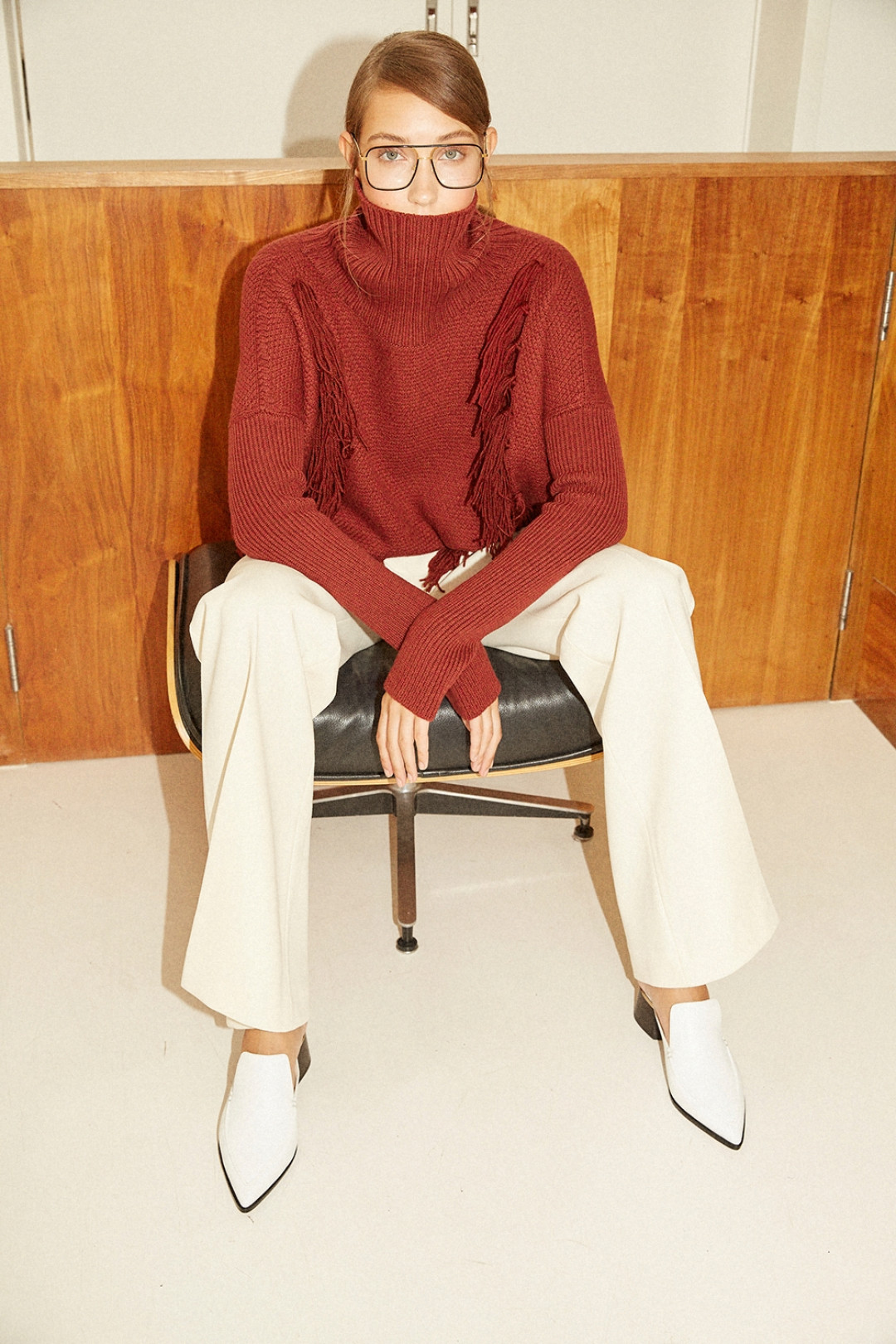 Margot Trouser - Cream by  on curated-crowd.com