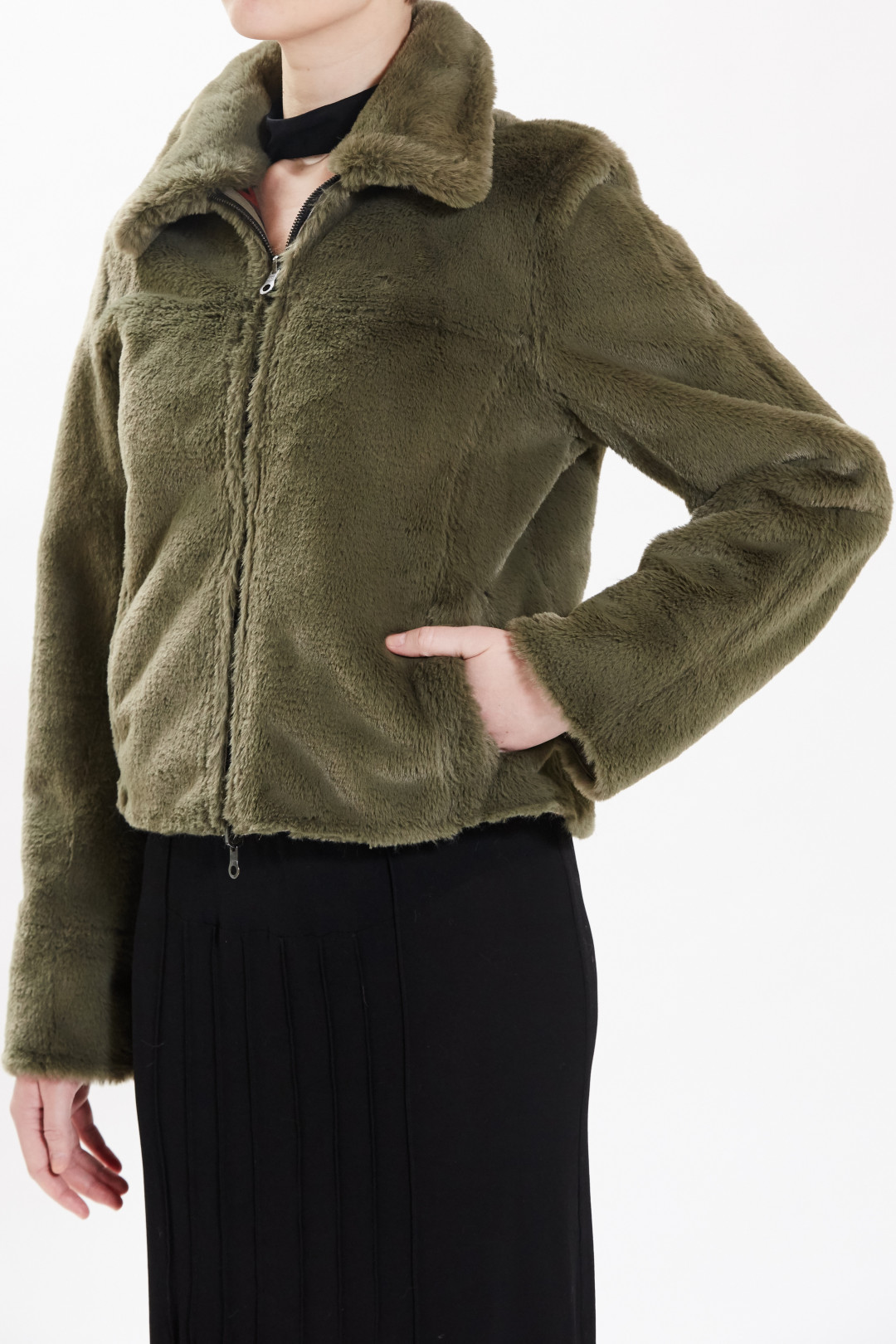 Audrey - Olive/Chevron by  on curated-crowd.com