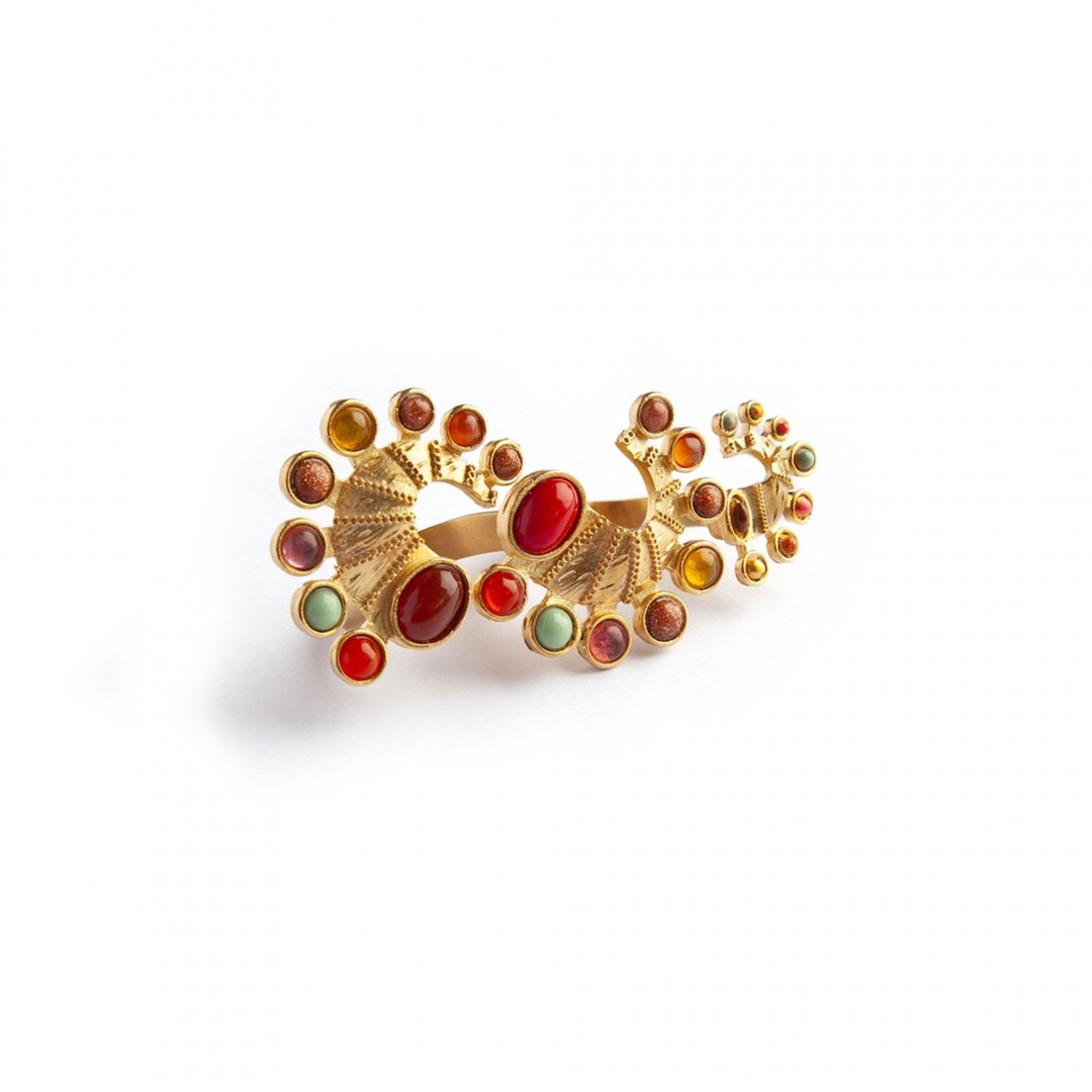 Seahorse Long Luxury Gold Ring by  on curated-crowd.com