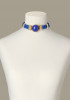 Blue Aries Costume Statement Necklace by Sonia Petroff on curated-crowd.com