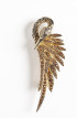 Gold Swan Costume Brooch by Sonia Petroff on curated-crowd.com