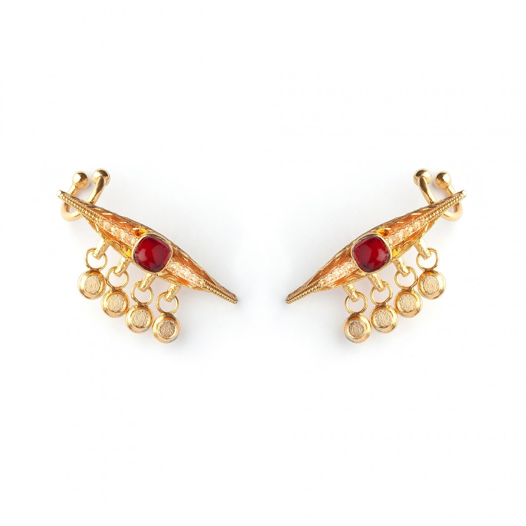 Ruby Eye Luxury Earrings by  on curated-crowd.com